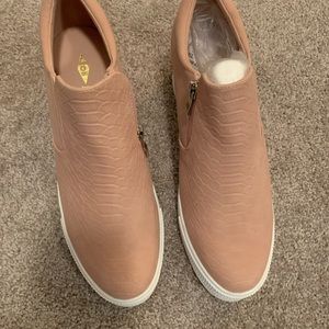 Pink bootie sneakers